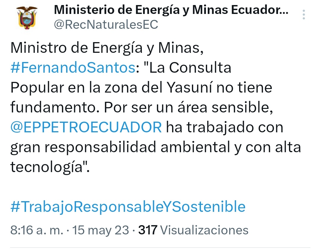 vandocilla's tweet photo. Se nota el respeto al estado constitucional que tiene #FernandoSantos y @RecNaturalesEC
La consulta popular del Yasuní va!!! https://t.co/blp8B5neap