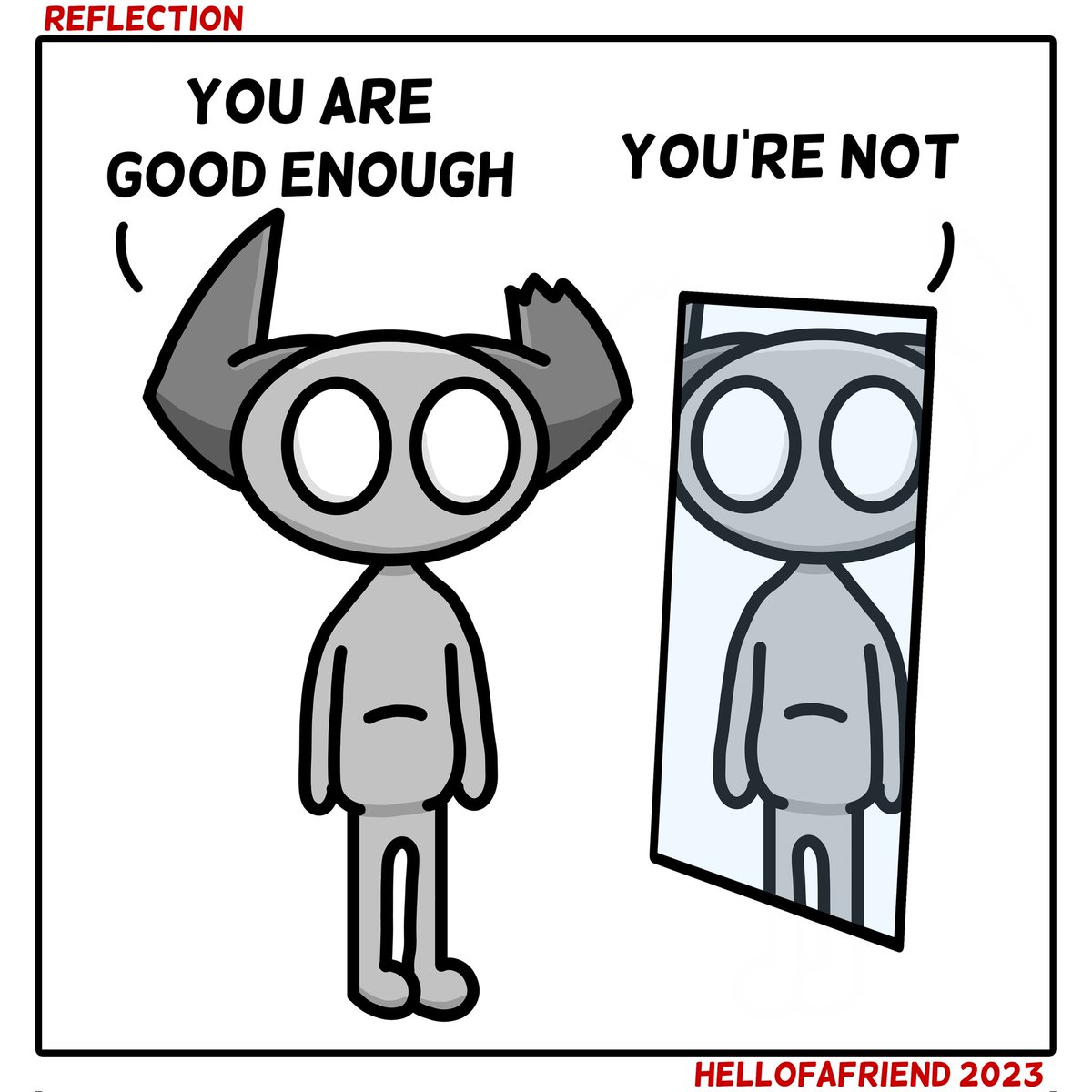 LifeIsHellToon's tweet photo. 022: Reflection
.
.
.
.
#comedy #comic #webcomic #darkhumor #reflection https://t.co/JUDE3StrUx