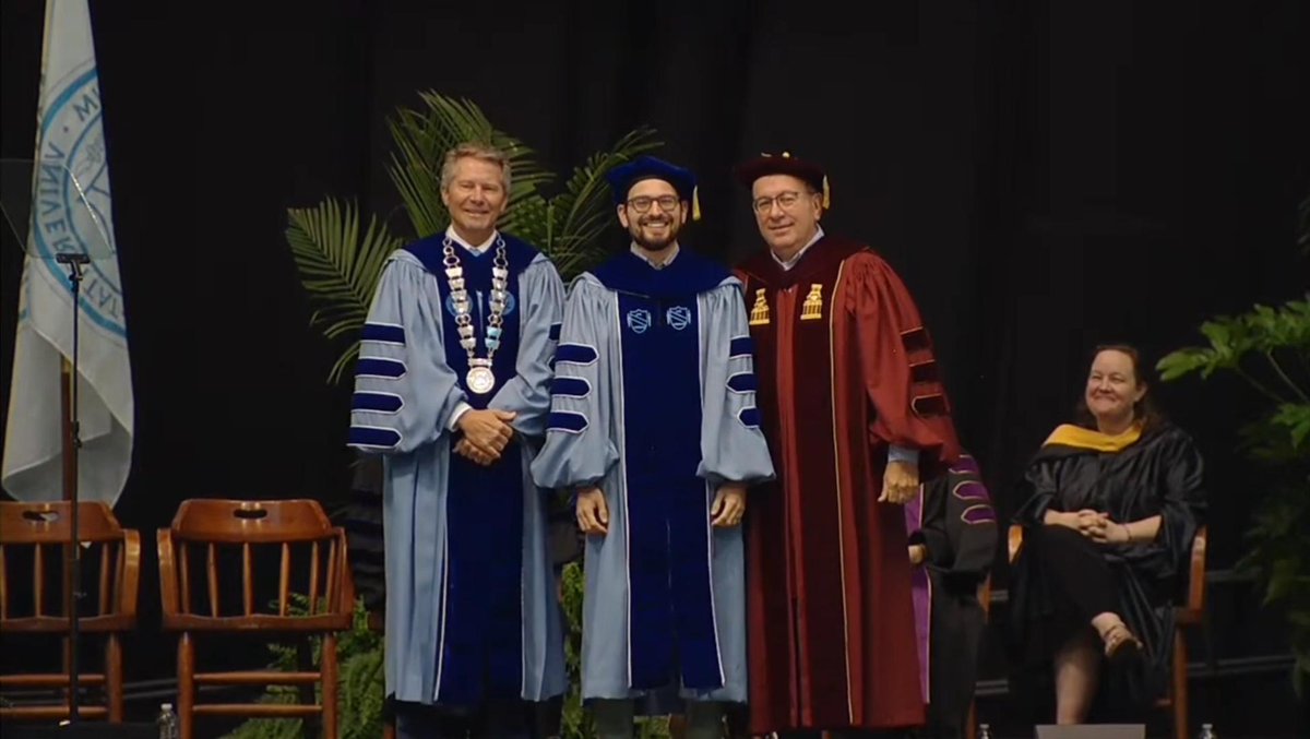 NCSTI's tweet photo. Congrats to Dr. Josh Reding (@jsreding), the @NCCommerce & Board of Sci, Tech & Innovation's 2022-2023 #STEMPolicy Fellow, who was officially hooded at @UNC this past Saturday!
Josh completed his PhD in astrophysics and is an expert on white dwarf stars.
@SeaGrantNC @UNCPhysics https://t.co/ylQ4J28kcn