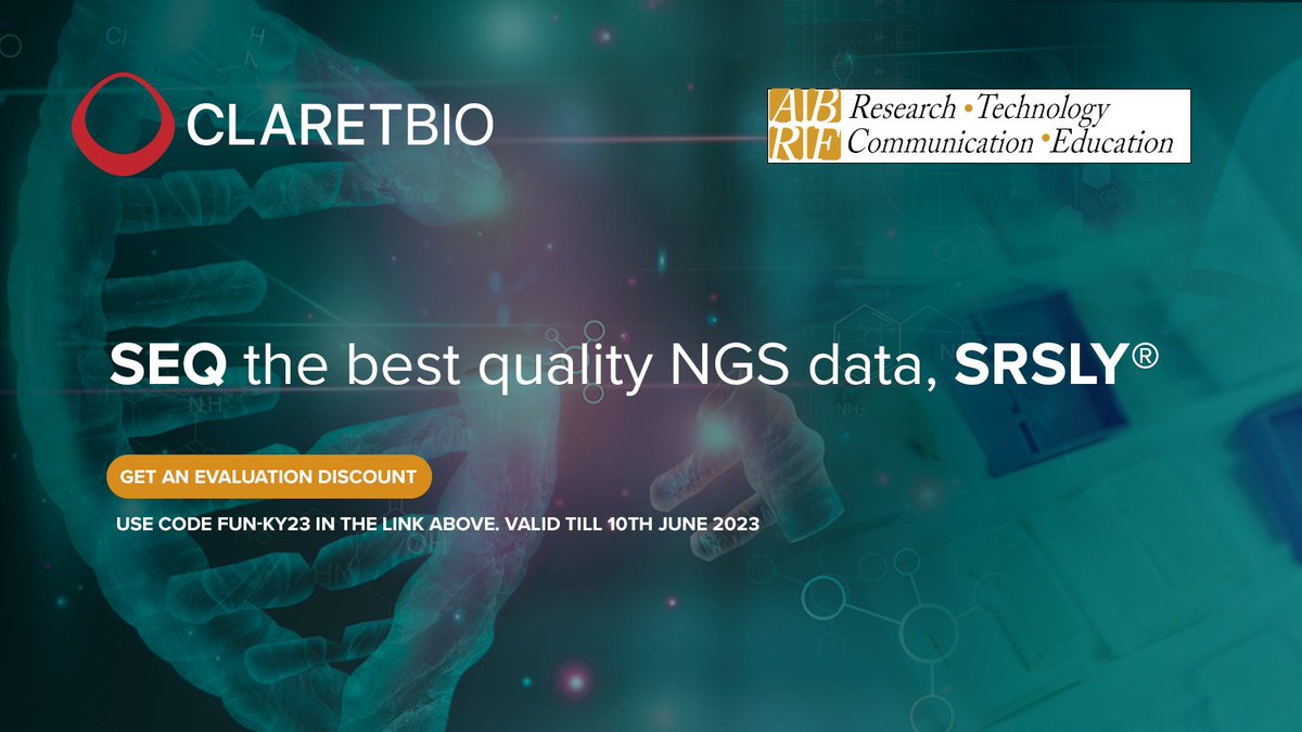 ClaretBio's tweet photo. We had a great time at @MyABRF, hope you did too. Let’s continue “seeking” the best quality NGS data from funky samples. Write to us for more information, partnership opportunities & discounts on kits, of course.
Visit https://t.co/uLqXdTGPsc
#ABRF23 #FFPE #NGS #genomics #cfDNA https://t.co/syYdKu8a1i