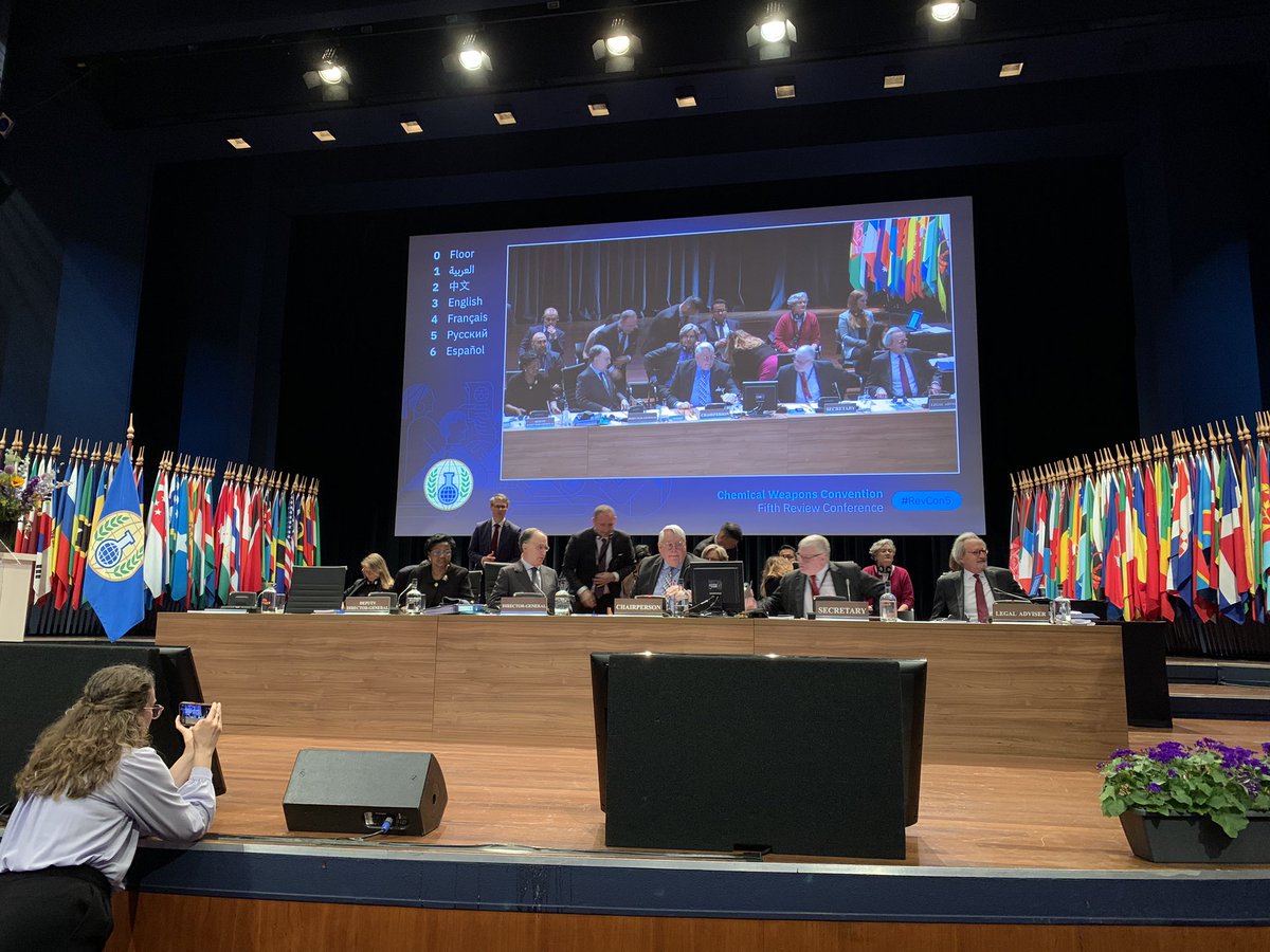 The CWC review conference started today - let’s work hard this week to strengthen the Treaty and its international guarantor, the OPCW
