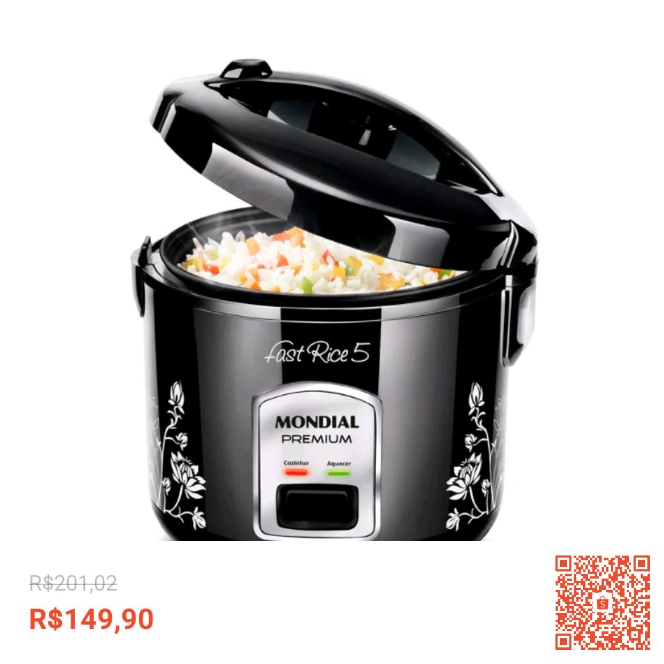 Confira Panela elétrica de arroz 5 xícaras Pratic Rice 5 - NPE-08-5X - Mondial com 25% de desconto! Somente R$149,90. Encontre na Shopee agora! shope.ee/5zwGGZtiOD?sha… #ShopeeBR