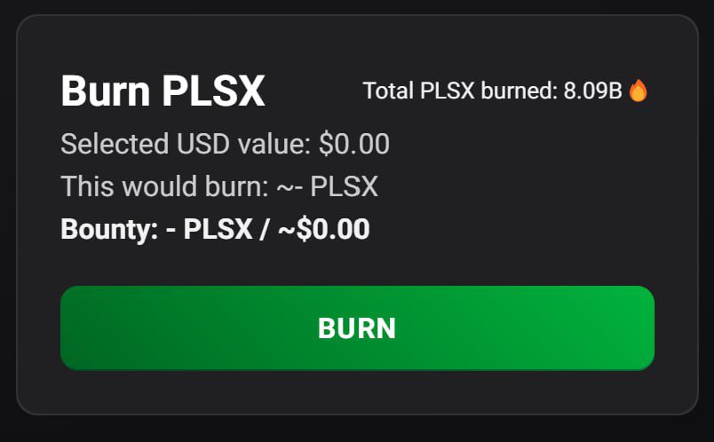 #PulseX is on track to buy and burn 9 Billion tokens in the first 72 hrs!!! Almost a million dollars (at sac rate) At a 3X that’s $1M / day Community supply is about 14 T so… approximately 10% is getting bought and burned PER year! INSANE tokenomics. 💎💎💎