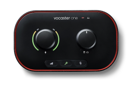 Do you have a Vocaster from <a href="/WeAreFocusrite/">Focusrite</a>?

Vocaster features Auto Gain, to set levels quickly and easily; Enhance, to get your voice sounding its best in one click; and connections for your phone, camera, and so much more.