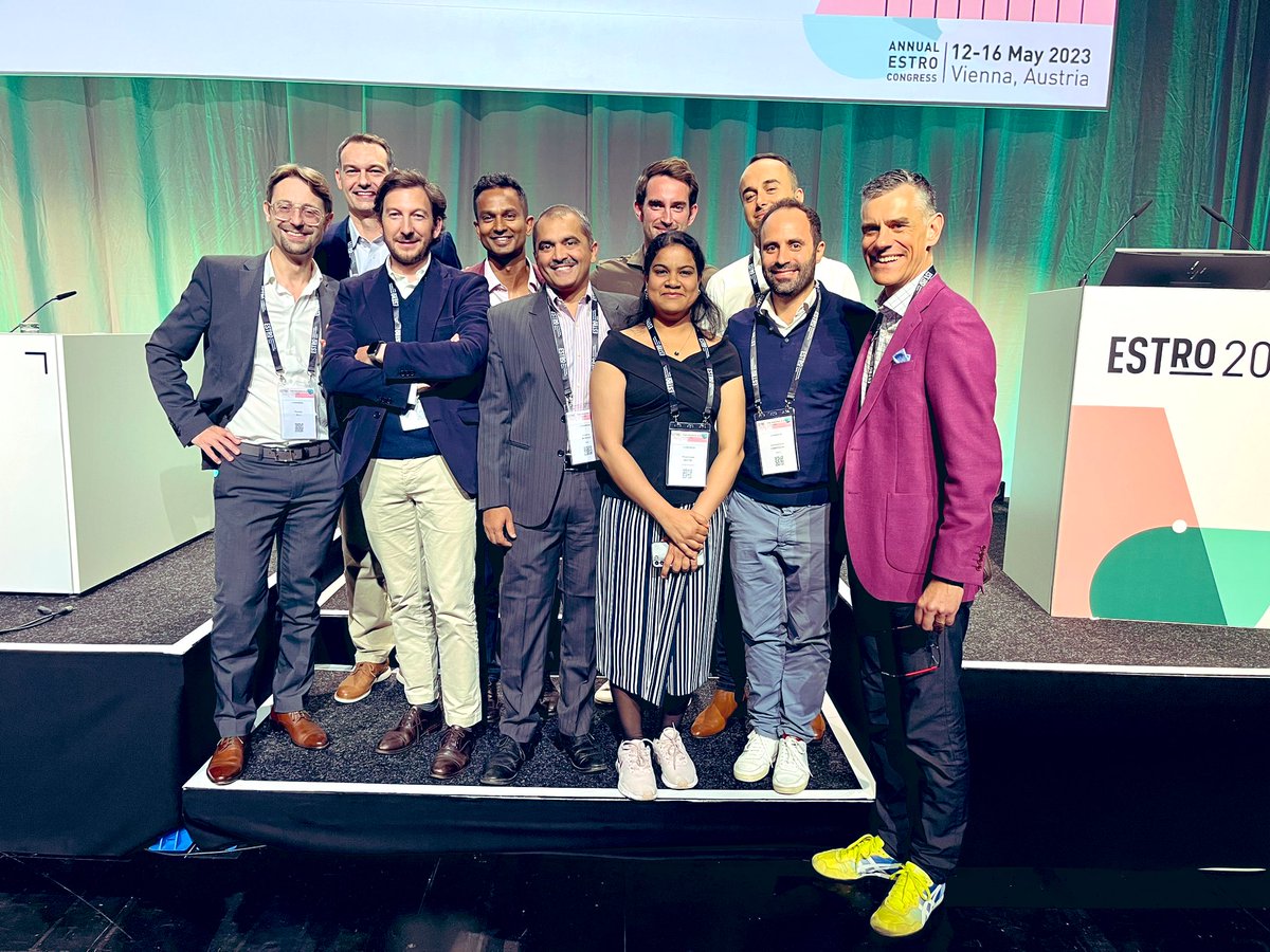 #GU RadOncs at #ESTRO2023. Great opportunity to meet so many leaders in the field of #prostatecancer!
+@PaulSargos 
@alison_tree, @DrMedo58935306, @GiuliaMarvaso84, @jcpeeken, @PBlanchardMD, @Achard_Verane, @stephane_supiot  @alongi_filippo missing on the foto