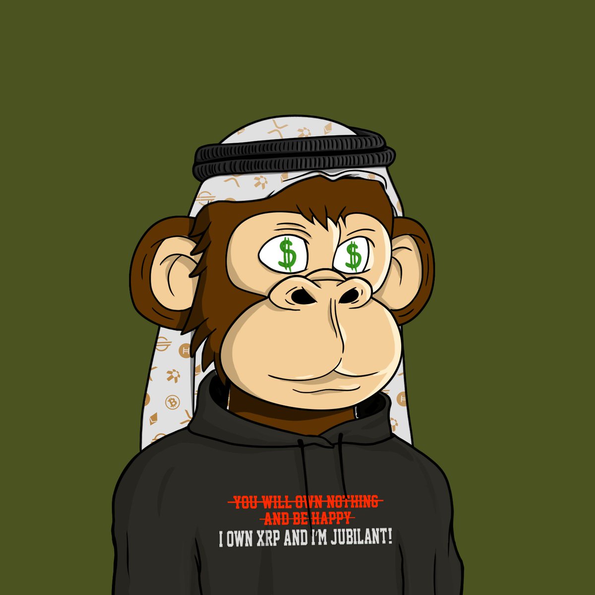 Money Minded Apes, symbolizing the #XRPArmy like no other! #MoneyMindedApes #xrpnft