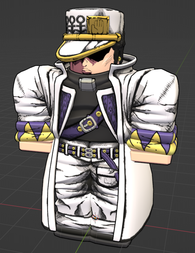 ya_gravity's tweet image. Jotaro part 4 3d model 
DM to buy✉️

#RobloxDev #rbxdev #ROBLOX #RobloxUGC #robloxart #Blender3d