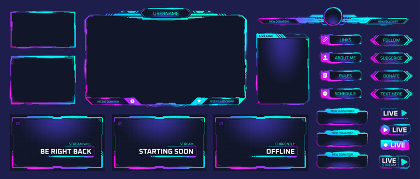 Hey anyone need a high-quality professional overlay design for your channel? Hit me up for a reasonable price . #twitch #Designer #artwork #illustration #twitchaffiliate #twitchaffilate #emotes #smallstreamers #animation #Logo 
Reference image form web content