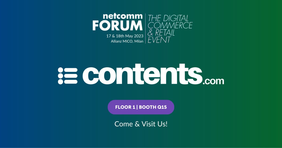 contentsdotcom_'s tweet image. 📣 Exciting News! 🎉 Join us at #Netcomm2023 in Milan and visit Contents.com at Stand #Q15 on the first floor. Discover innovative solutions to elevate your content strategies. 

🔥Stay tuned for exclusive workshop details that you won&apos;t want to miss! 

#sponsorship