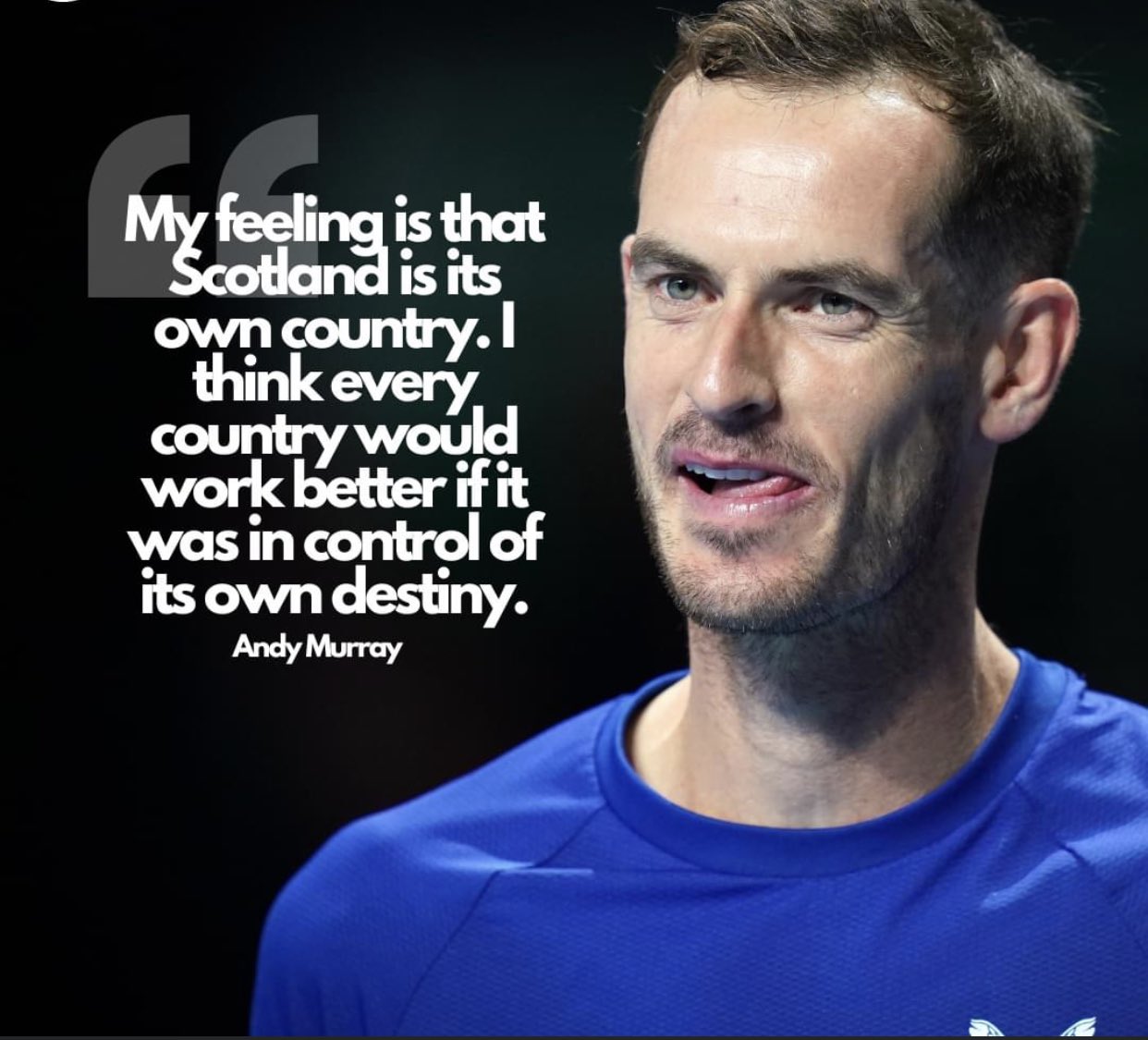 Happy 36th Birthday to oor Andy Murray. A right, good Scottish laddie.         