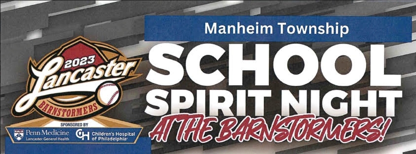 Manheim Township SD (@manheimtownship) on Twitter photo JOIN US Tomorrow !
Gates Open 5:30pm / Game Begins 6:30pm
Students and Staff tickets- FREE (bring flyer)
Family and Friends tickets➡️
fevo.me/manheimtownshi…
Questions⬇️
📧kbehm@lancasterbarnstormers.com
📞717-358-9855
Let's turn the stadium Blue & White! JOIN US Tomorrow !
Gates Open 5:30pm / Game Begins 6:30pm
Students and Staff tickets- FREE (bring flyer)
Family and Friends tickets➡️
fevo.me/manheimtownshi…
Questions⬇️
📧kbehm@lancasterbarnstormers.com
📞717-358-9855
Let's turn the stadium Blue & White!