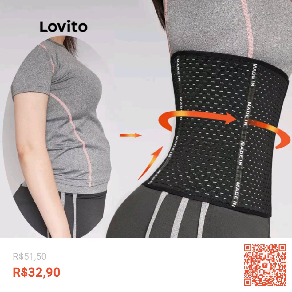 Confira Lovito Cinta Modeladora em Tecido Respirável L00004 (Preto / Bege) com 36% de desconto! Somente R$32,90. Encontre na Shopee agora! shope.ee/10XaK5ZJxp?sha… #ShopeeBR