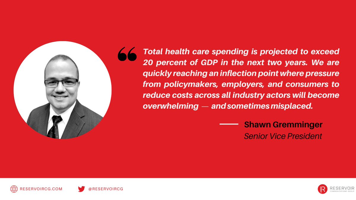 reservoircg's tweet photo. Reservoir leverages deep health care and policy knowledge to provide thoughtful perspectives and strategies to help our clients. Shawn Gremminger, a health policy expert, shares his perspective on the current industry landscape. Learn more about our work: https://t.co/OHl9BPQICr https://t.co/LFdZnfnG48