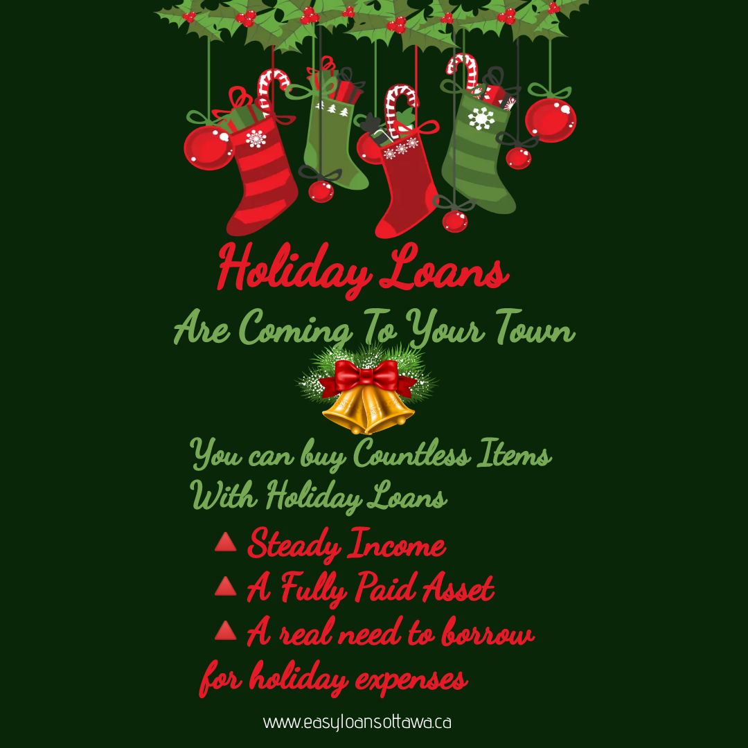 Holiday Loans Are Coming To Your Town!
You can buy countless items with holiday loans.

#holidayloans #holidaydecor #holidayloan #holidayloanpromotion #life #enjoylife #enjoycanada #holidayloanspecialist #holidayloanspecial #holidayloansonline #holidayloanoffer #loansholidays