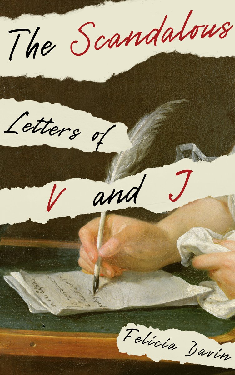 THE SCANDALOUS LETTERS OF V AND J comes out May 16 (tomorrow!). Fantasy romance in 1820s Paris, nonbinary MCs, told in letters. V and J meet in a shabby boarding house, fall in love, make magic, wreak havoc on each other and everyone who's hurt them feliciadavin.com/scandalous-let…