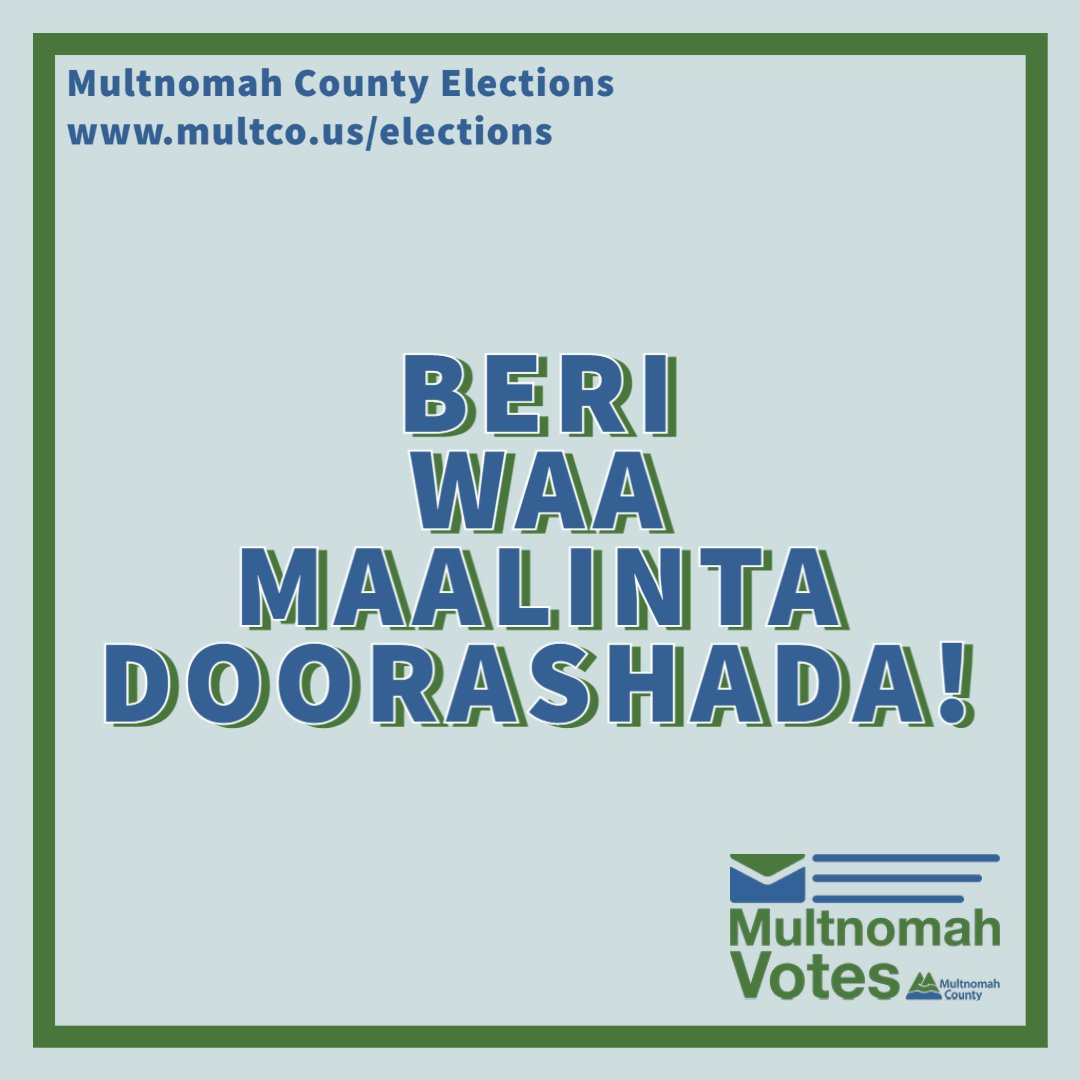 Multnomah County Elections tweet media
