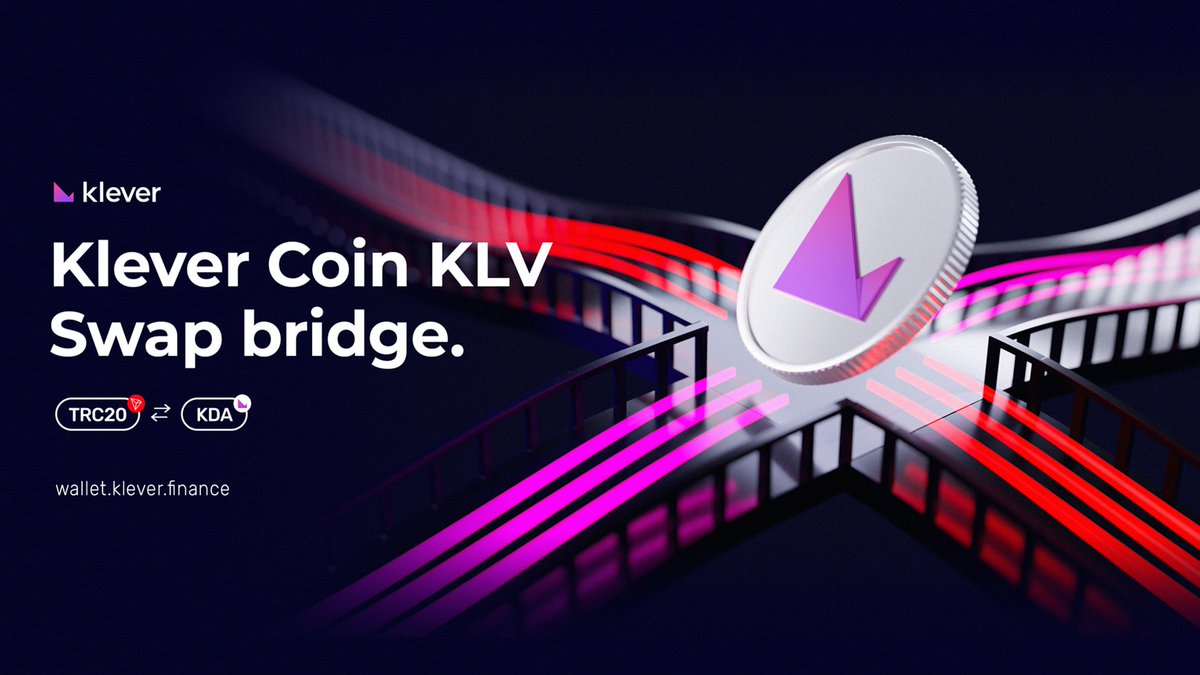We've listened #KleverFam 😉

🔀 We're thrilled to announce that #KleverWallet K5 now supports NEW swap bridges!

🔄 KLV (TRC20) ↔️ #KLV (KDA)

Unlock greater the power of K5 now ⤵️
onelink.to/455hxv