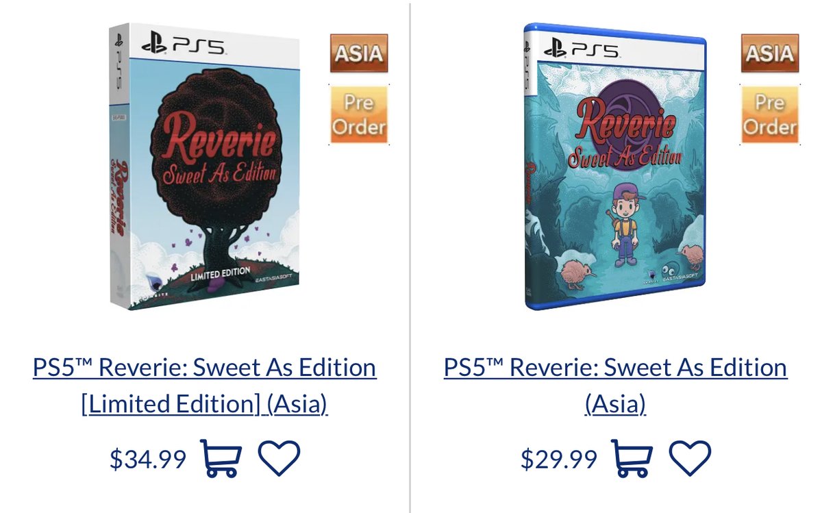 Reverie: Sweet As Edition remains a fan favorite in our lineup, and the upcoming physical PS5 release is updated to be as definitive as possible! 🏝ow.ly/uKpM50On8Eo Have you secured your preorder with @playasia yet?