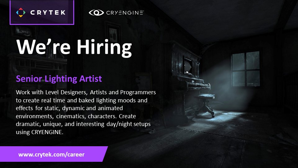 CRYENGINE on Twitter "The Crysis 4 (Working Title) team is looking