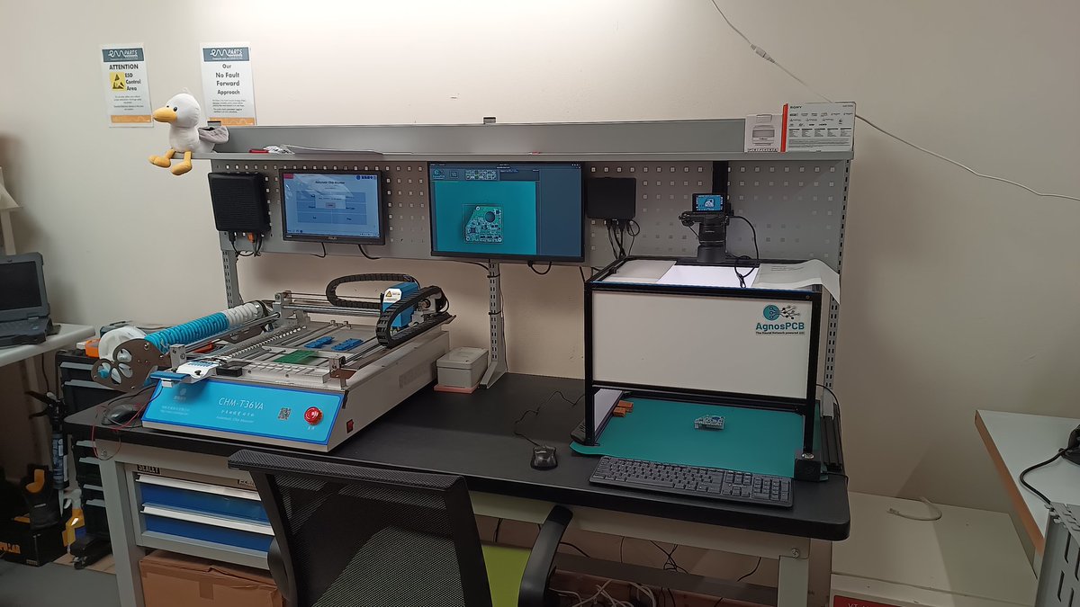 EVPARTSUK's tweet photo. Our new PCB prototype build and inspection area is working well. @agnospcb is a fantastic AOI tool. https://t.co/wApCM9syAj