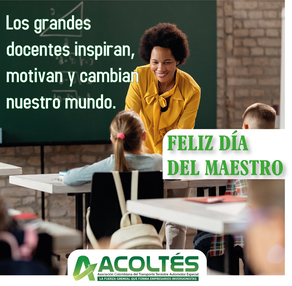Una labor extraordinaria que comparte todos los días la inmensa riqueza del conocimiento y la formación de ciudadanos. Feliz día a todos los docentes del país.