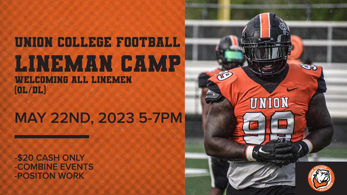 CoachBryantUC's tweet photo. One Week out! Need the Big Dawgs to come out and WORK! ⚫️🟠🦴@UnionBulldogFB https://t.co/YEEWI1I4yc