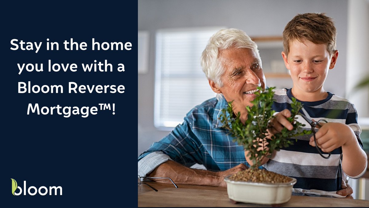 There are countless Canadians looking to supplement their retirement income. 

Stay in the home you love with a Bloom Reverse Mortgage™!

Reach out to us today: bloomfin.ca or call us at 1-866-882-5666

#reversemortgage #fintech #financialplan