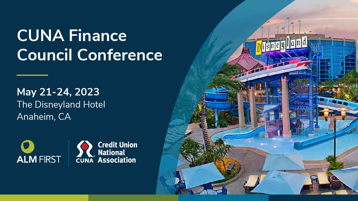 Looking forward to a magical time at the CUNA Finance Council Conference next week at the Disneyland Hotel in Anaheim, CA! Be sure to stop by booth #400 and say hello to Bob, Joe, Jim, Mike, and Ryan!