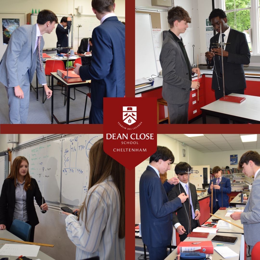 🔬👨‍🔬⚗️👩‍🔬 Science in Action: Last week, as part of their AQA Physics A-level, Lower Sixth pupils used various systems of springs and masses or pendula to investigate Simple Harmonic Motion. #welovescience

#deanclosesenior #deanclosesixthform #deancloseacademics #deanc ...