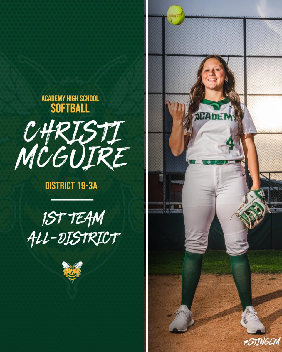 2023 District 19-3A 1st Team All-District selections!
