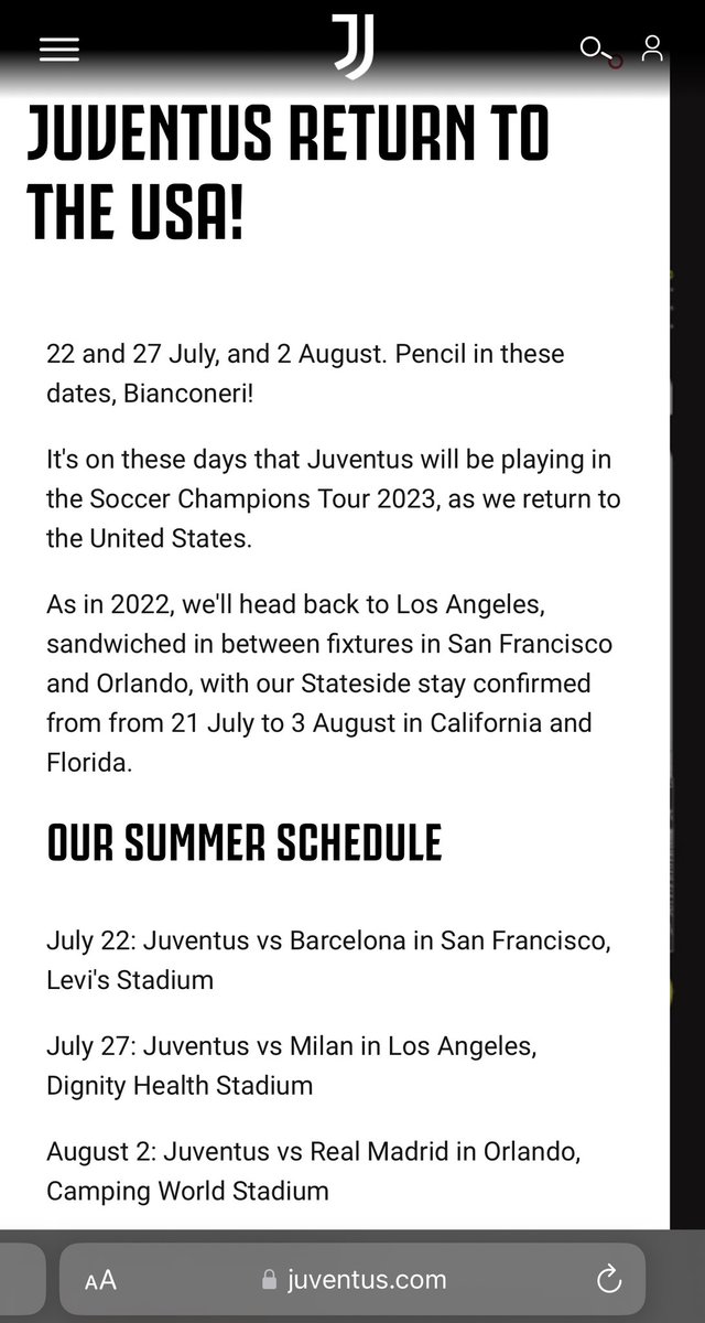 RT @JuveLA_: GROUP TICKETS for 
Juventus LA summer tour vs Milan July 27

DM me with your head count… https://t.co/2sg9eB4nA4