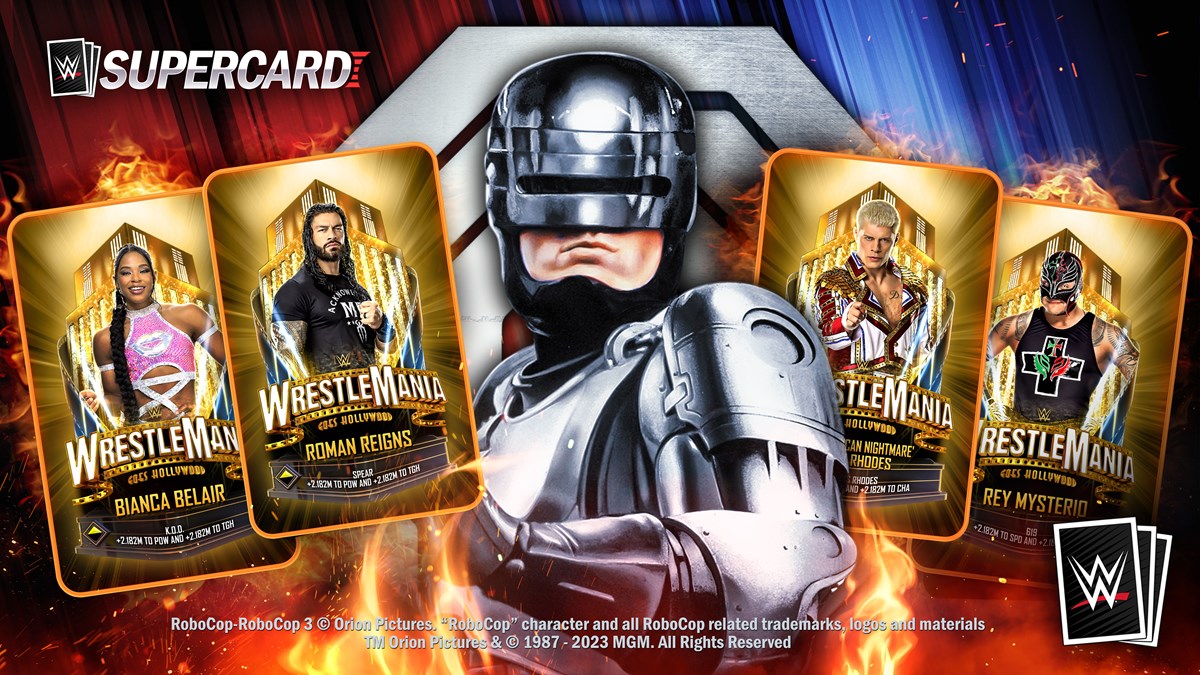 MarkinOut's tweet photo. RoboCop has returned to pro wrestling.
#WCW #WWE #WWESC #WWESuperCard #WWERaw #WWENXT #SmackDown https://t.co/JQW8ZelOSw
