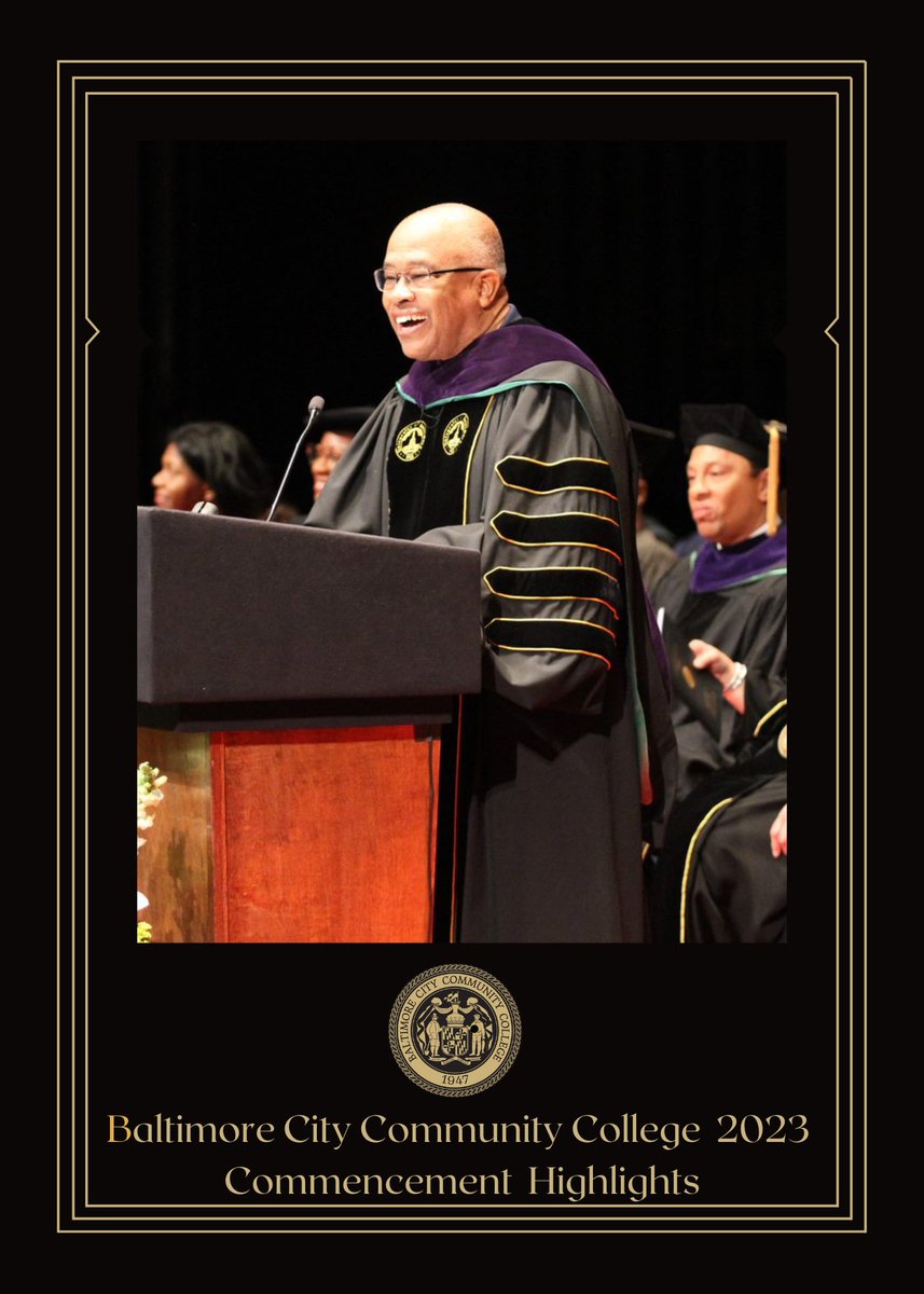 my_bccc's tweet photo. Kurt L. Schmoke, Chairman of Baltimore City Community College’s Board of Trustees, smiles broadly as he gives greetings and introduces our commencement speaker.
#BCCCstrong #BCCCcommencement2023 #pantherpride https://t.co/457yQAoyoN