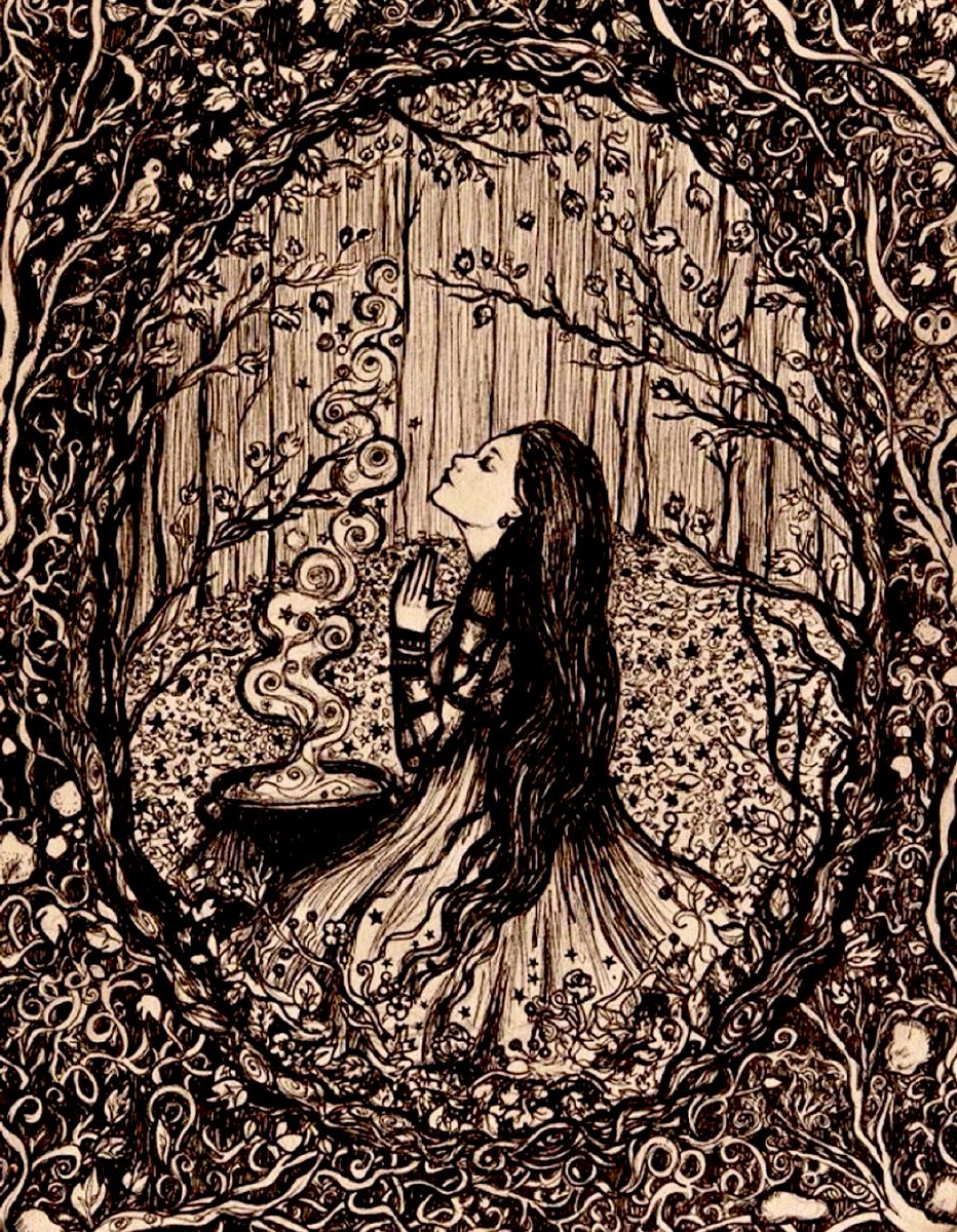 Be hole, be dust, be dream, be wind/Be night, be dark, be wish, be mind,/Now slip, now slide, now move unseen,/Above, beneath, betwixt, between.

—Neil Gaiman, The Graveyard Book
art by Lady Viktoria #superstitiology
#ofdarkandmacabre #gothicspring
