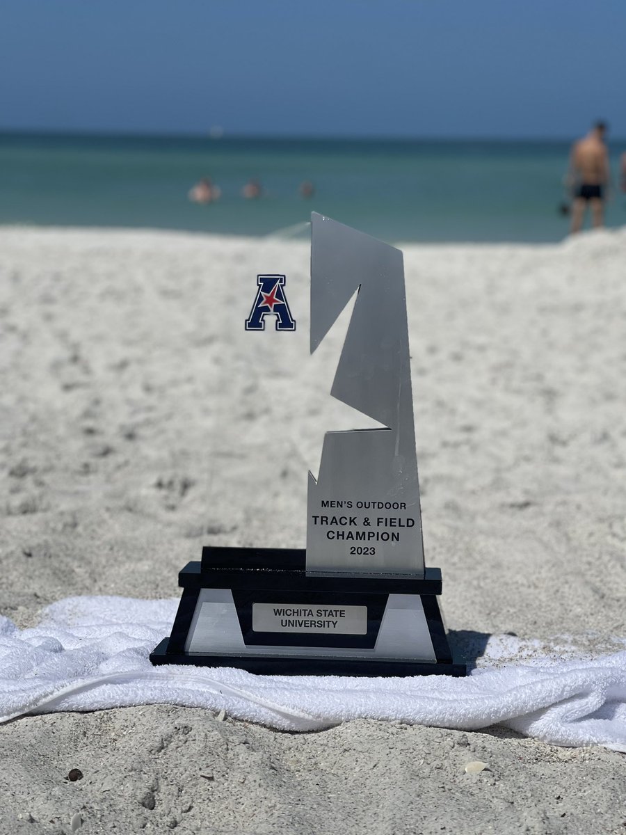 GoShockersTFXC's tweet photo. Swimsuit ✅ 
Towel ✅
Trophy ✅ https://t.co/VjtcT9Lz0E