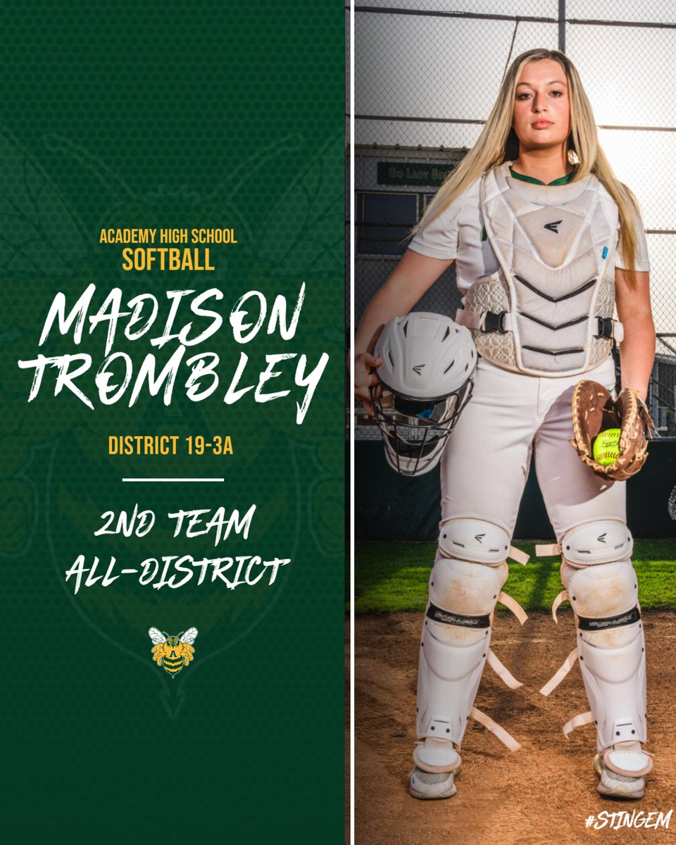 2023 District 19-3A 2nd Team All-District selections!