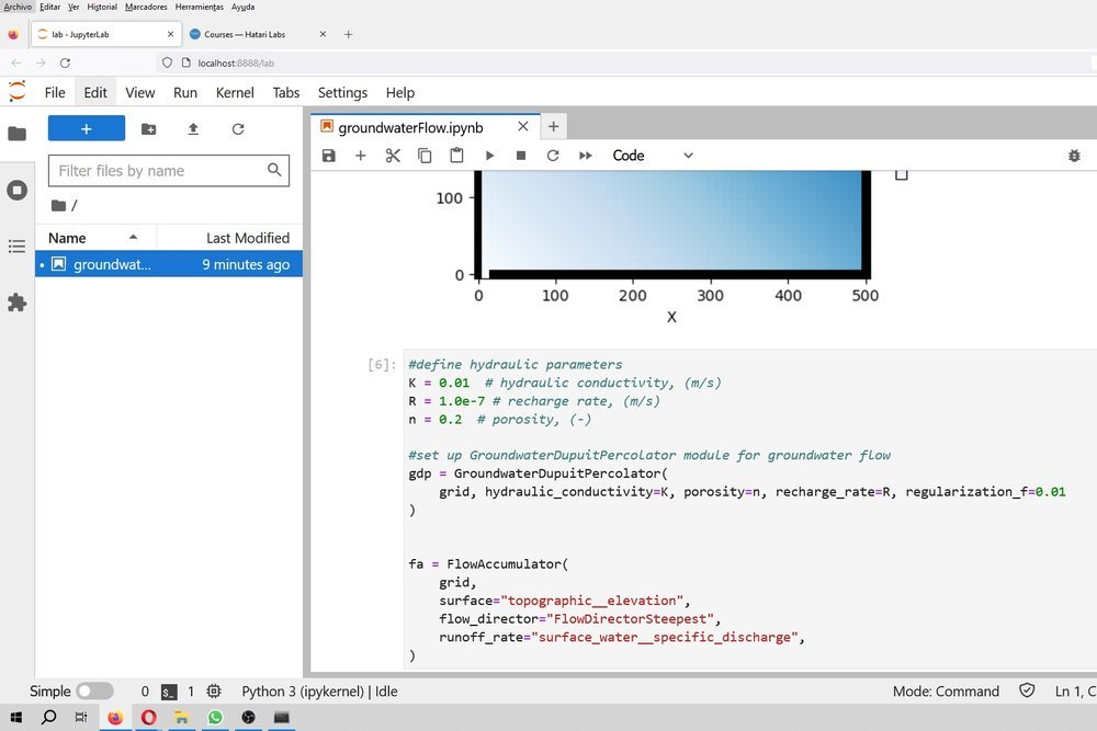 An example of groundwater flow simulation with Python:
Groundwater flow modeling using Dupuit approximation with Python and Landlab - Tutorial
Give it a like!

hatarilabs.com/ih-en/groundwa…