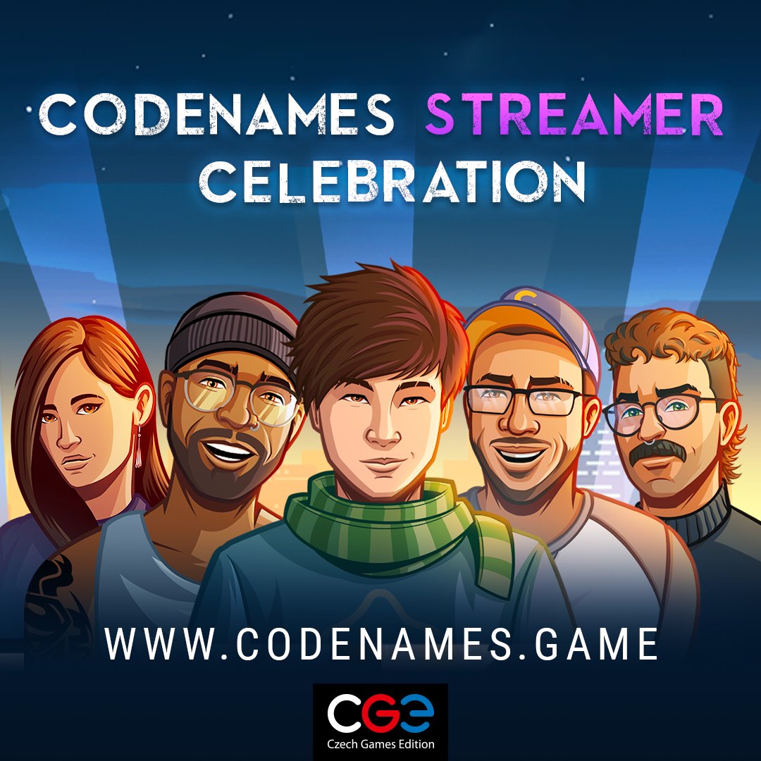 It’s Codenames Streamer Celebration month! 🕵️🎥🎉 We want to thank some of the incredible creators that help to expand our #Codenames community! You can look forward to:
👉 some cool agent illustrations
👉 streamer profiles
👉 video content

#CNcelebration
@CodenamesGame