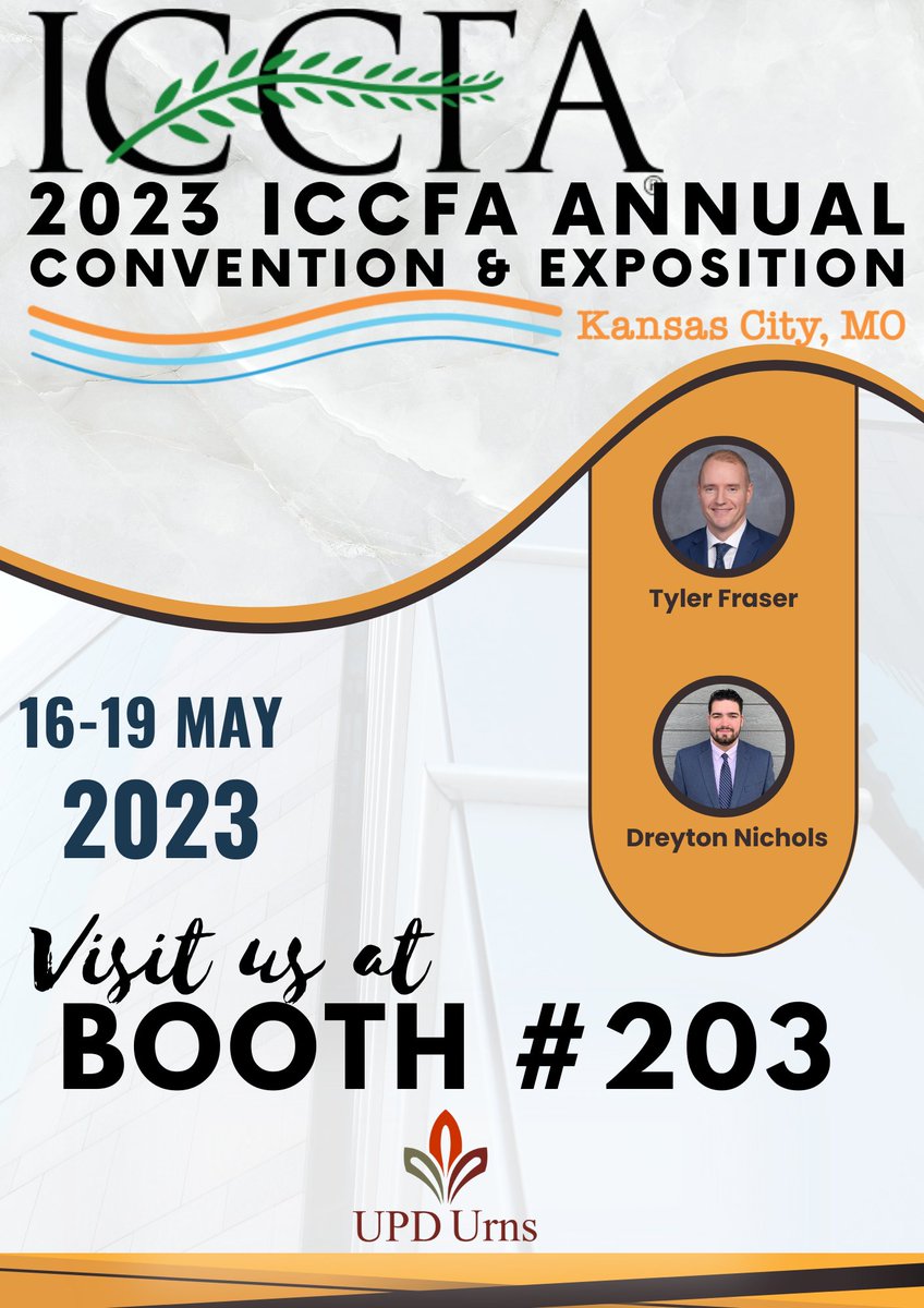 UPDurns's tweet photo. โจ Calling all funeral directors! Don't miss out on the opportunity to explore our exceptional range of urns at the #ICCFA2023. We're excited to meet you at Booth 203. #FuneralDirectors #FuneralProfessionals #VisitOurBooth #UPDUrns #ICCFA #Booth203 https://t.co/fNmVQzWf8q
