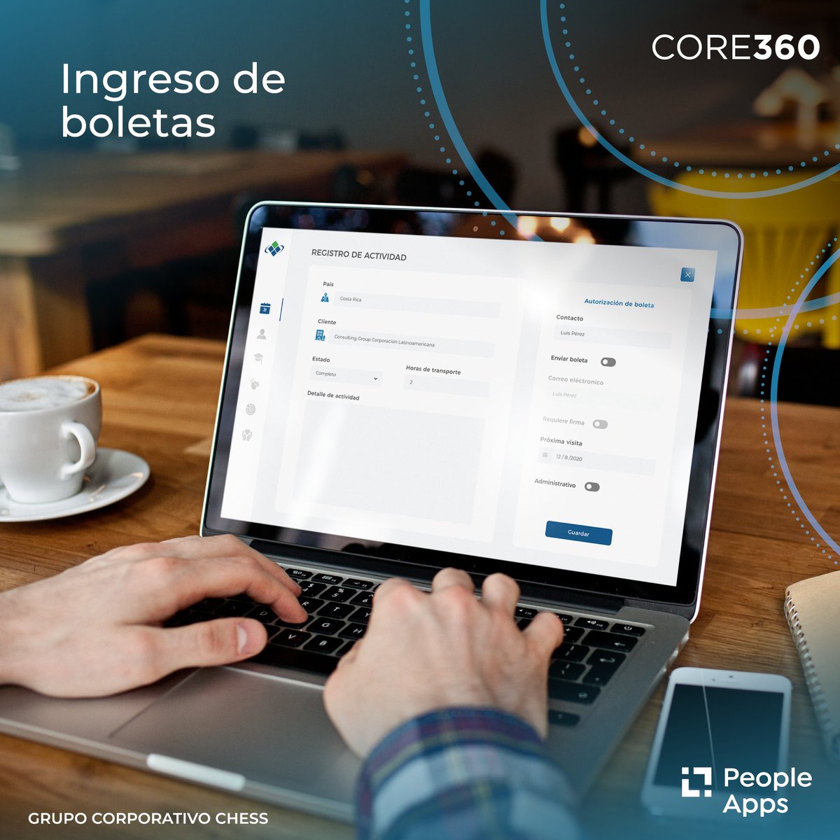 PeopleAppsLatam's tweet photo. Con CORE360 puede generar boletas digitales, buscar aprobaciones de las mismas y dar seguimiento a los tiempos asignados en sus equipos de trabajo.
¡Escríbanos para más información: info@people-apps.com!
#CORE360 #Apps #colaboradores #transformacióndigital #innovación https://t.co/wMFaVQg5CI