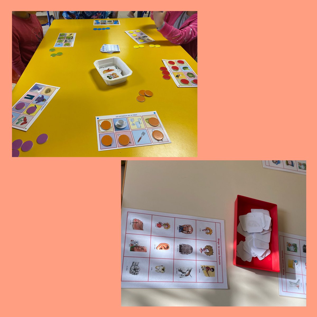 Aujourd’hui visite de classes sur la thématique de l’apprentissage du #vocabulaire ➡️ apprendre en jouant, en s’exerçant, se remémorant avec divers jeux <a href="/apprentilangues/">Apprentilangues</a> <a href="/EditionsHatier/">Editions Hatier</a> PE très créatifs et enthousiastes. Retour +++  #planmaternelle #cycle1 #francais