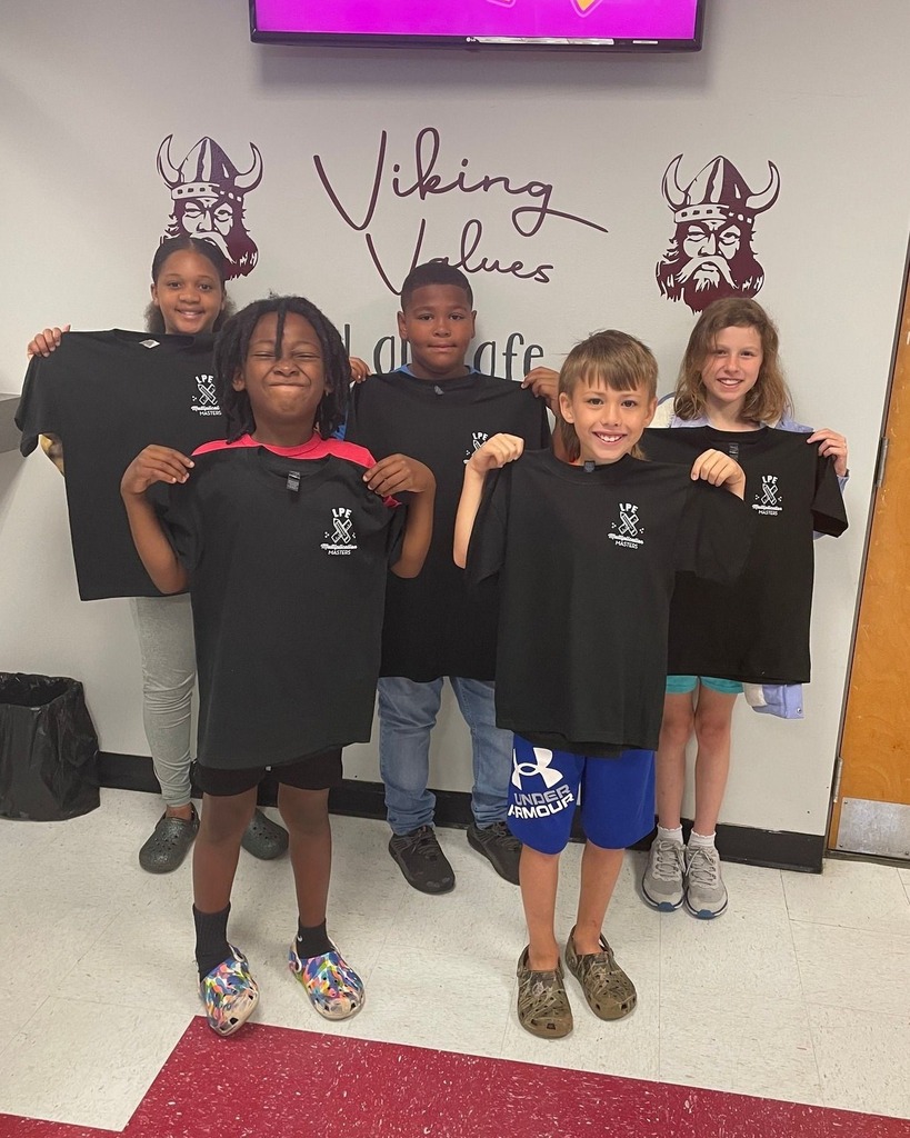 Another round of 3rd graders have earned the title "Multiplication Fact Master" and have the t-shirt to prove it! Congratulations! #learningatlpe instagr.am/p/CsRRnPGsD3C/