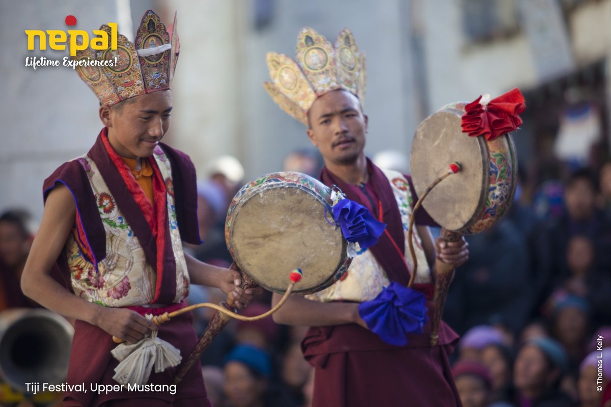 nepaltourismb's tweet photo. #Tiji Festival, locally known as Tenchi, is celebrated mostly in the Upper Mustang. According to the Tibetan lunar calendar, the upcoming Tiji Festival will be celebrated on 16th-18th May.
#Nepal #LifetimeExperiences #MythicalMonday #FestivalsofNepal
PC: Thomas L. Kelly https://t.co/QAKiYhqQeJ