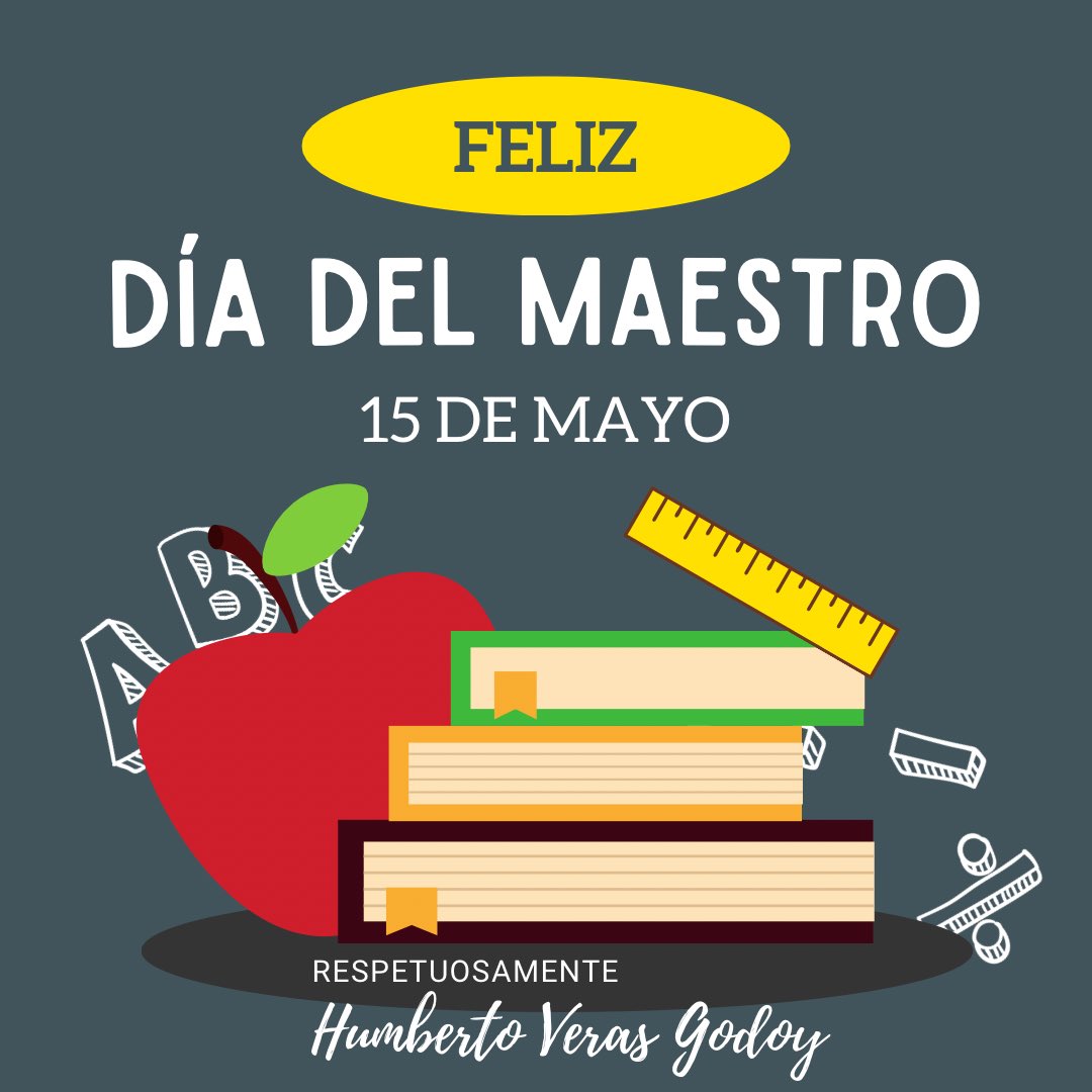 Con mucho respeto, admiración y aprecio les deseo un día extraordinario a todas y todos los maestros, que dignifican con su ejemplo la enorme responsabilidad de formar a sus alumnas y alumnos Feliz  #DíadelMaestro