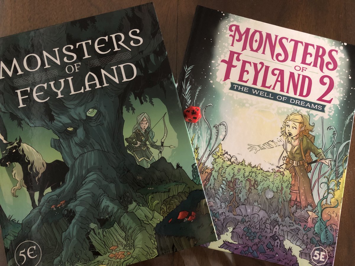 RT to win! To celebrate our Monsters of the Dungeon Kickstarter we're giving away two hardcovers of our Feyland and Feyland 2 books! Our newest monster book is over 75% funded with 10 days to go! tinyurl.com/5m8xm3rj #giveaway #dnd #dnd5e  #pathfinder #osr #monsterseries