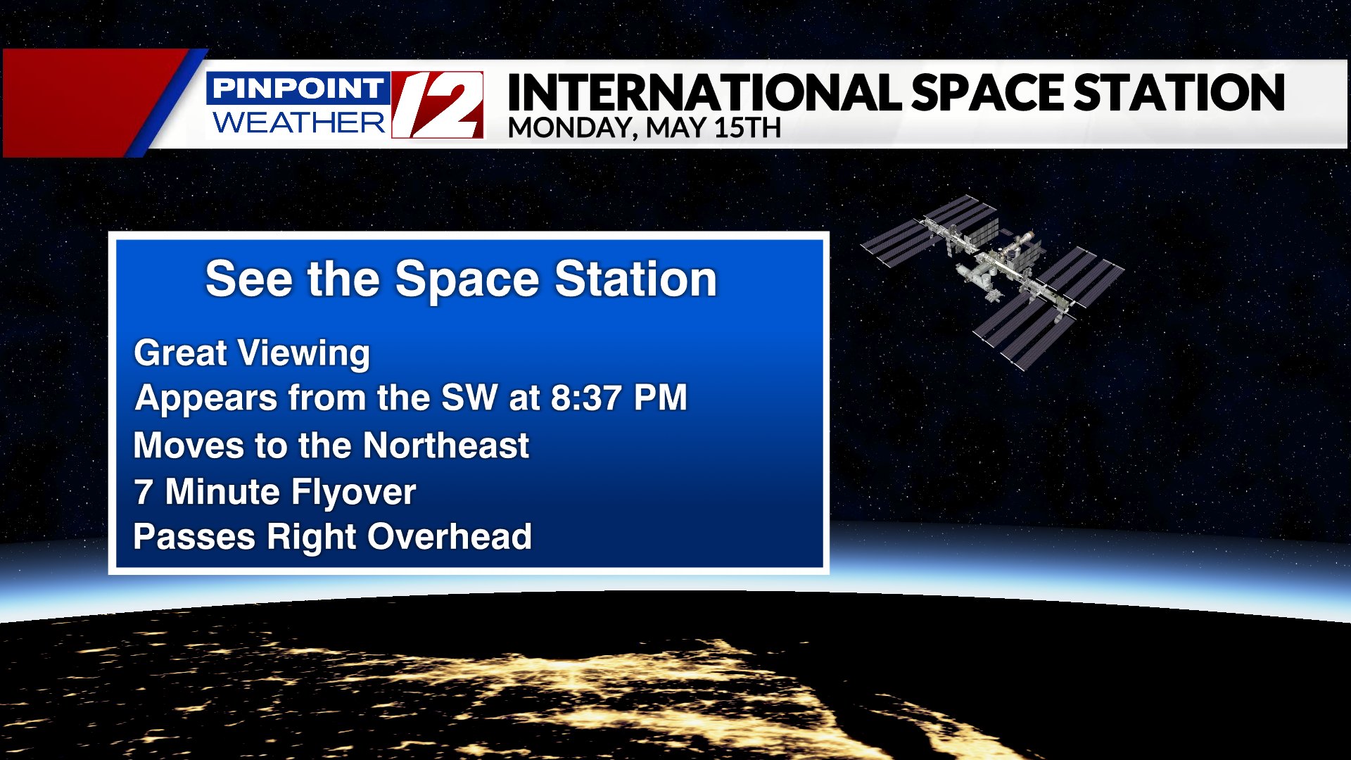 International Space Station Viewing Tonight