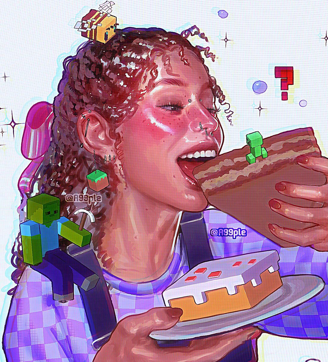a99ple's tweet photo. Studies! 🎀🌈🍳 https://t.co/UQpUO4CcXx