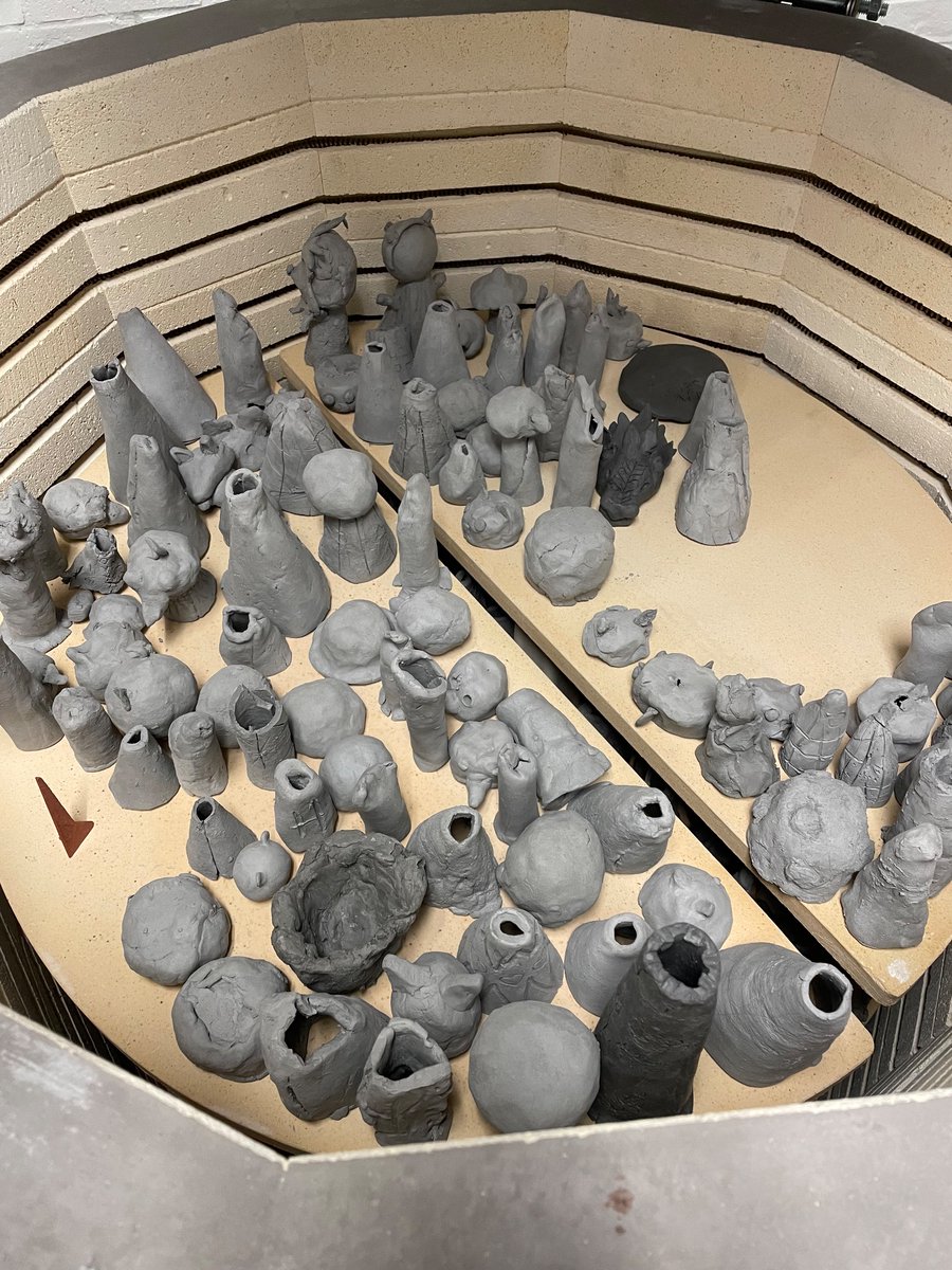 hmsartdept's tweet photo. Kiln is loaded and ready to fire our final projects @BISD_FineArts  @HughesHuskies #itstartsinthearts https://t.co/IPC0FbfV4o