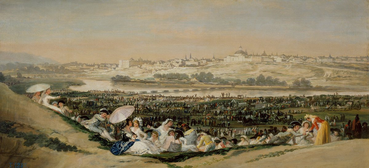LMH_es's tweet photo. "La pradera de San Isidro" (1788), de Francisco de Goya. Museo Nacional del Prado. https://t.co/XGdqXP3otM