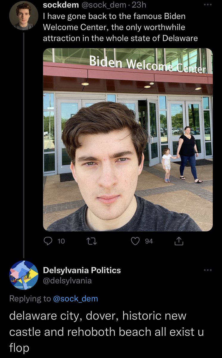sockdem on Twitter "My ass is getting lightly sautéed on Delaware Twitter"